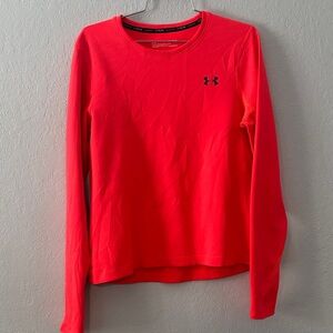Under Armour Women's Bright Red Long Sleeve Tee